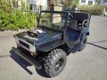 HILLBIL XTR-9 Elektro Kinderauto 1200 W, schwarz glänzend, konfigurierbar 10 km/h bis 40 km/h, mit Anhängerkupplung - Elektrofahrzeug für große Kinder